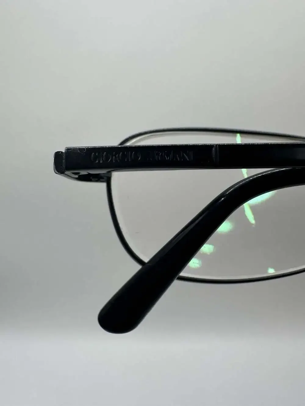 Giorgio Armani Eyeglasses 283 706 Black Rectangular Metal Frames 50-19 135